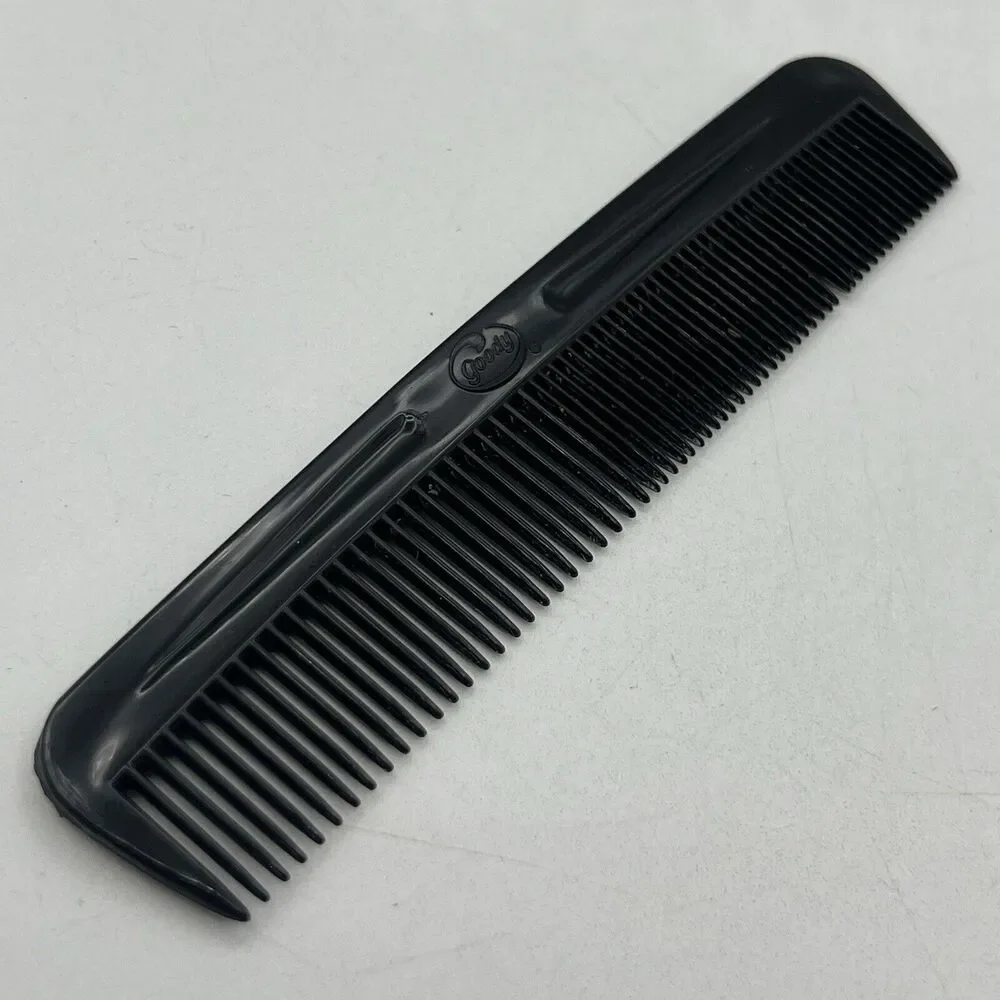 Vintage Goody Black Pocket Hair Comb 5